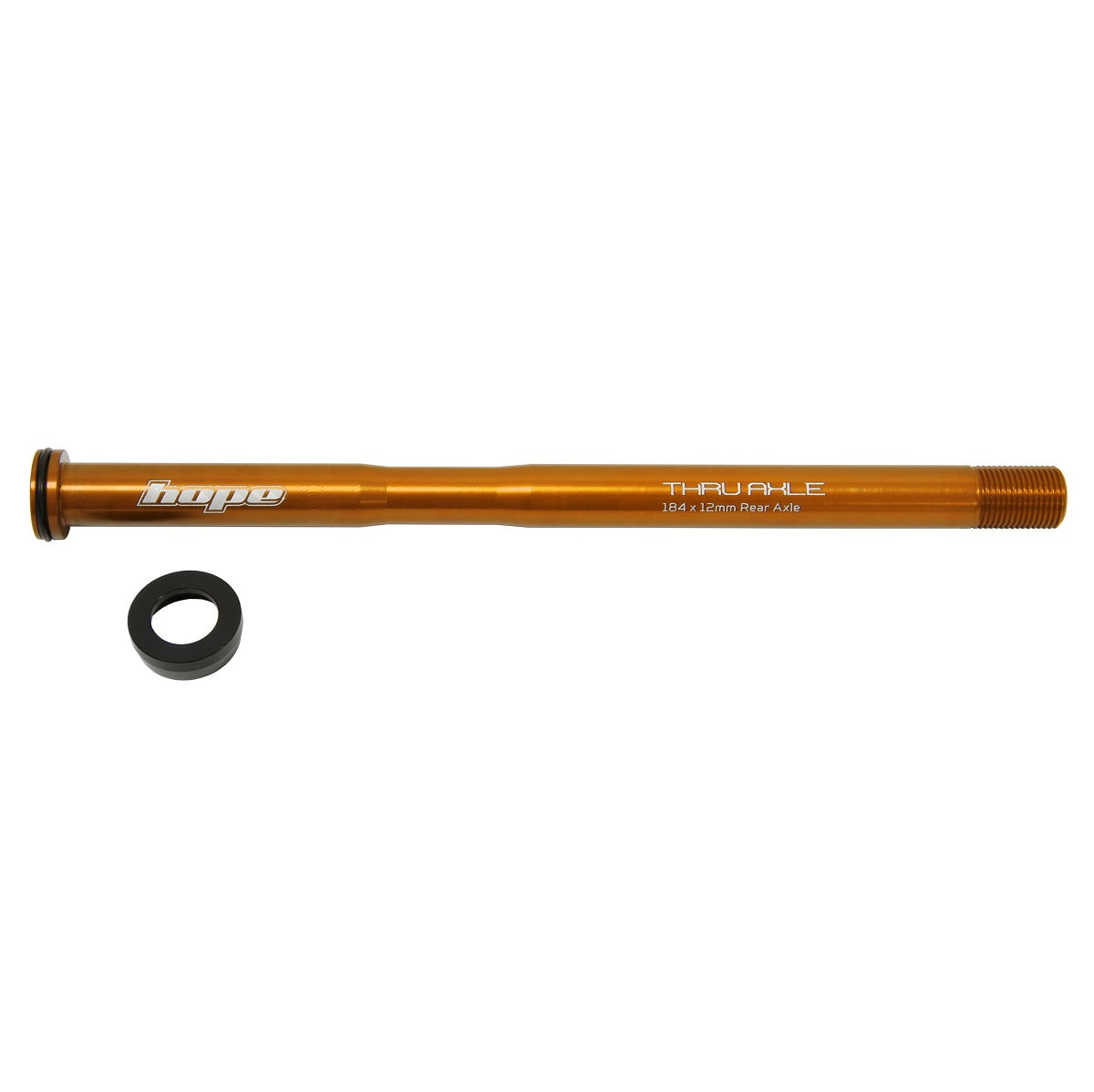 HOPE bakhjulsaxel 184mm #HTAR184 Orange