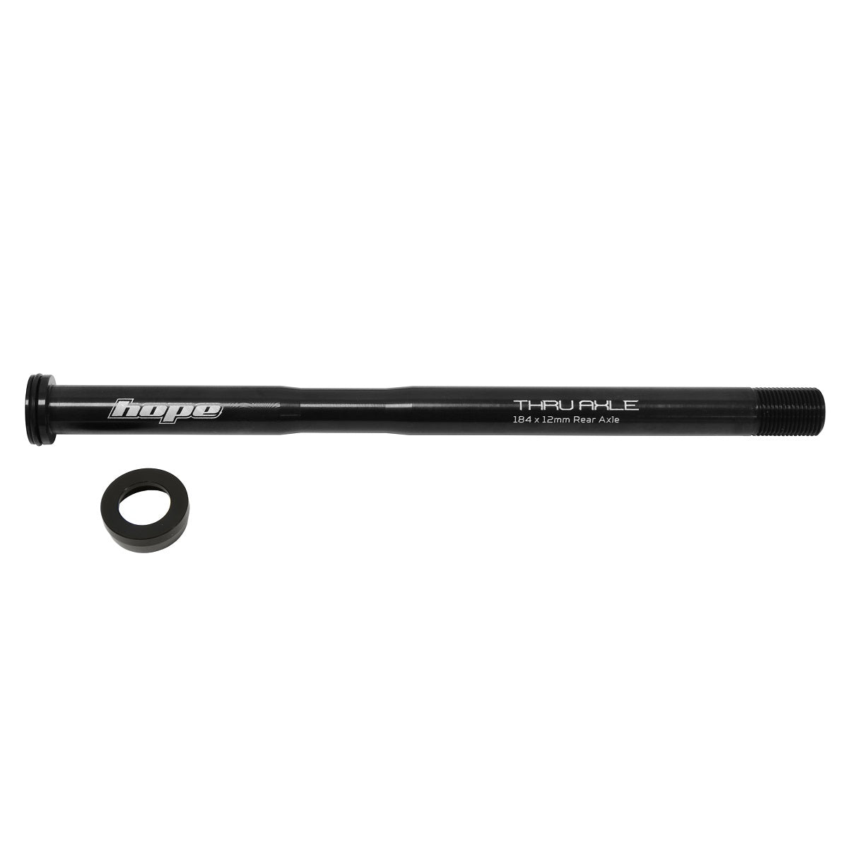 HOPE bakhjulsaxel 184mm #HTAR184 Svart