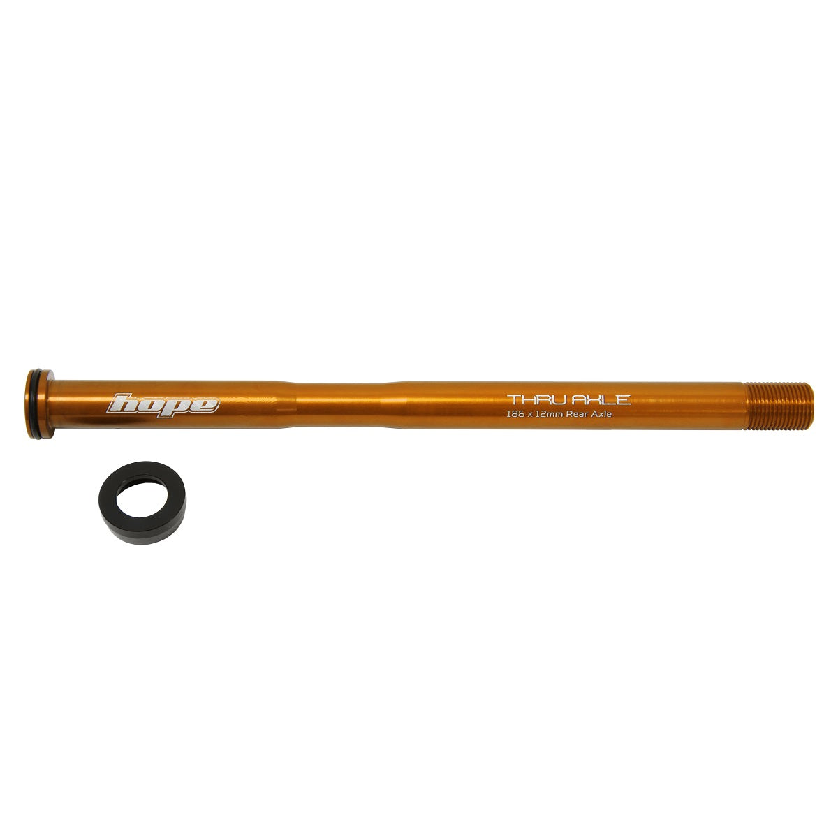 HOPE Bakhjulsaxel 186mm #HTAR186 Orange