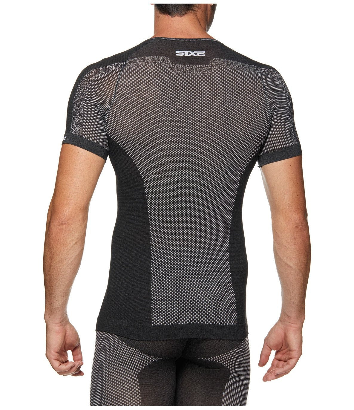 SIXS TS1L BT Underkläder med kort ärm Carbon Black