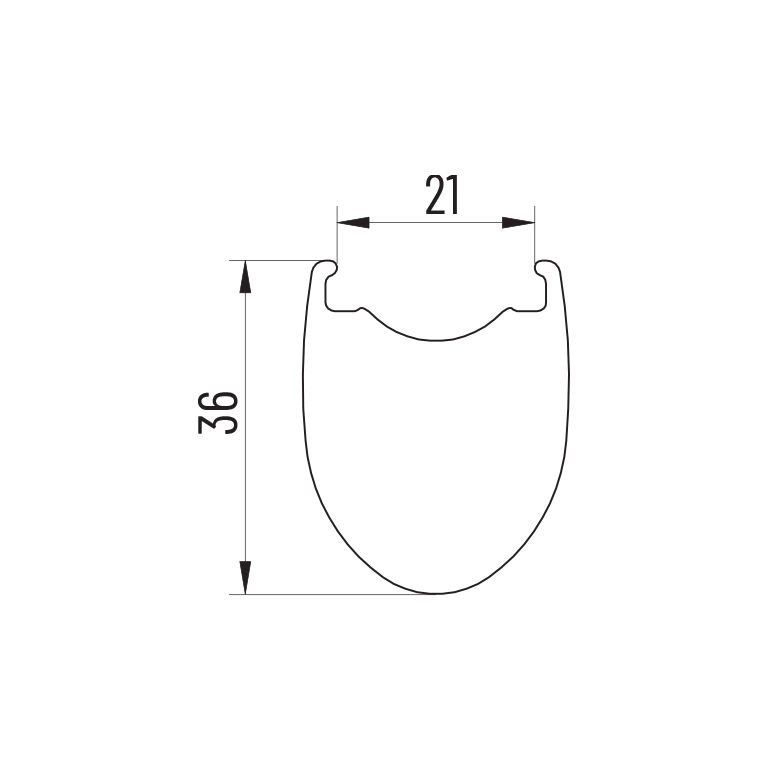 Par MICHE KLEOS RD 36 DISC Tubeless Ready-hjul (centerlås)