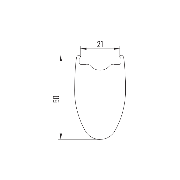Par MICHE KLEOS 50 DISC Tubeless Ready-hjul (centerlås)