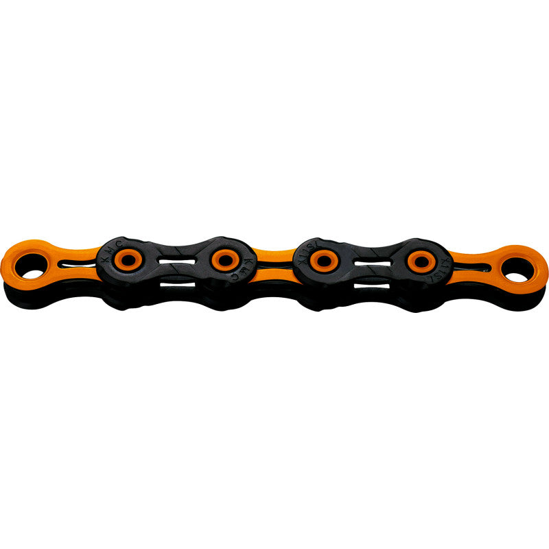 KMC DLC12 12V kedja Svart/Vaxad Orange