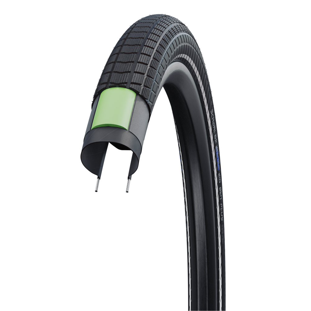SCHWALBE BIG BEN PLUS 27.5x2.15 ADDIX DD GreenGuard Tubeless Ready Rigid-däck