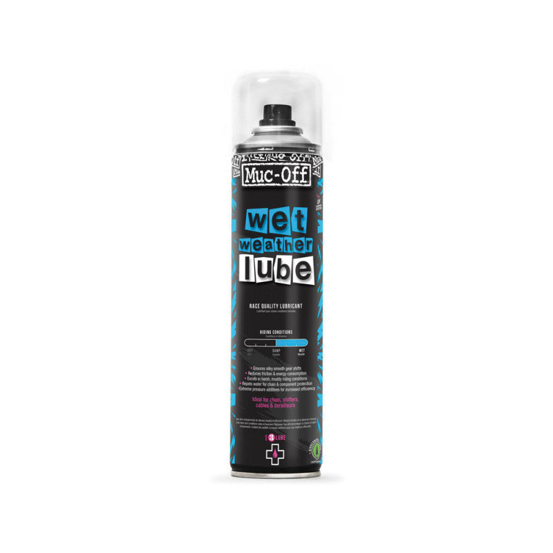 MUC-OFF WET WEATHER CHAIN LUBE All-Conditions Spray Chain Lubricant (400 ml)