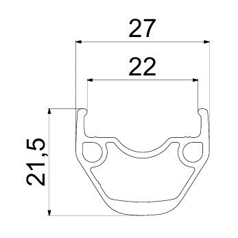 Par MAVIC ACCESS RG22 DISC-hjul (centerlås)