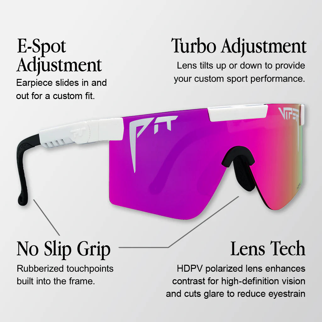 PIT VIPER THE REC BEACH ORIGNAL 2.0 WIDE HDPV Polarized Goggles Blue/Purple
