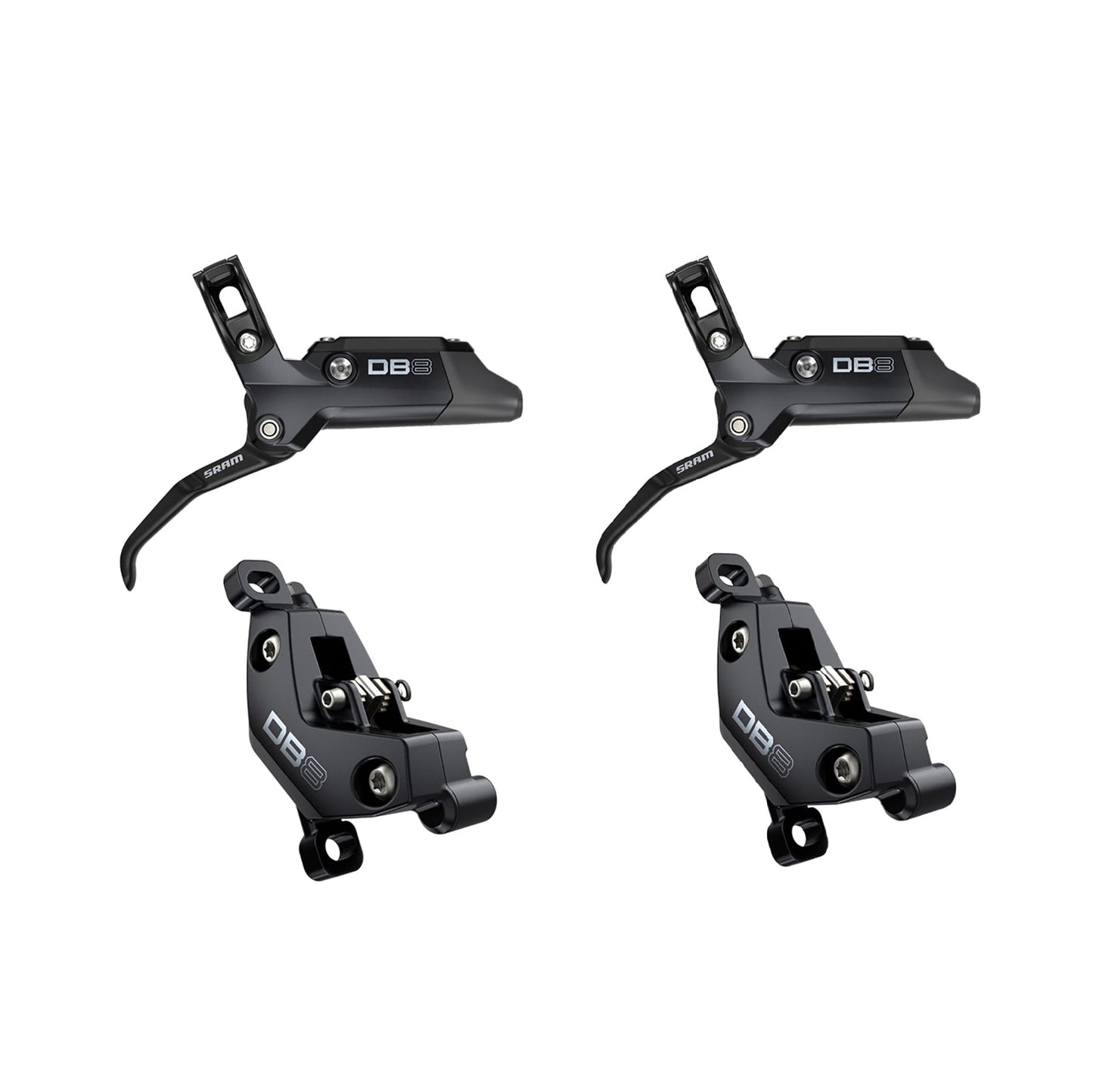 Par SRAM DB8-bromsar Svart