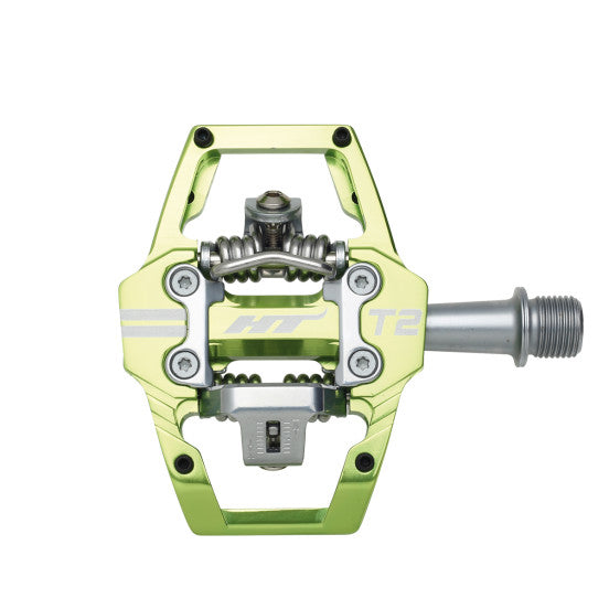HT COMPONENTS ENDURO T2 pedaler Grön