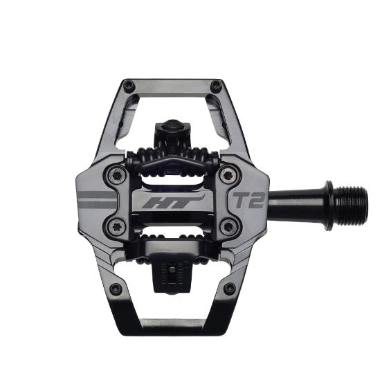 HT COMPONENTS EDNURO T2 Flat Pedals Stealth Black