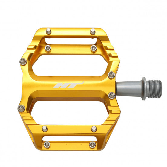 HT COMPONENTS AR09SX Flatpedaler i guld