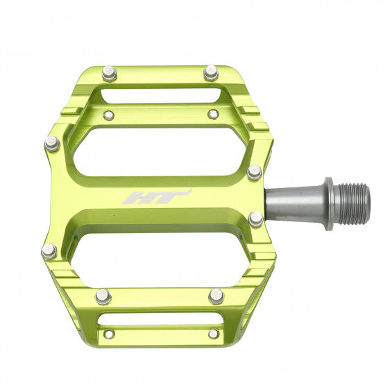 HT COMPONENTS AR09 Green flat pedals