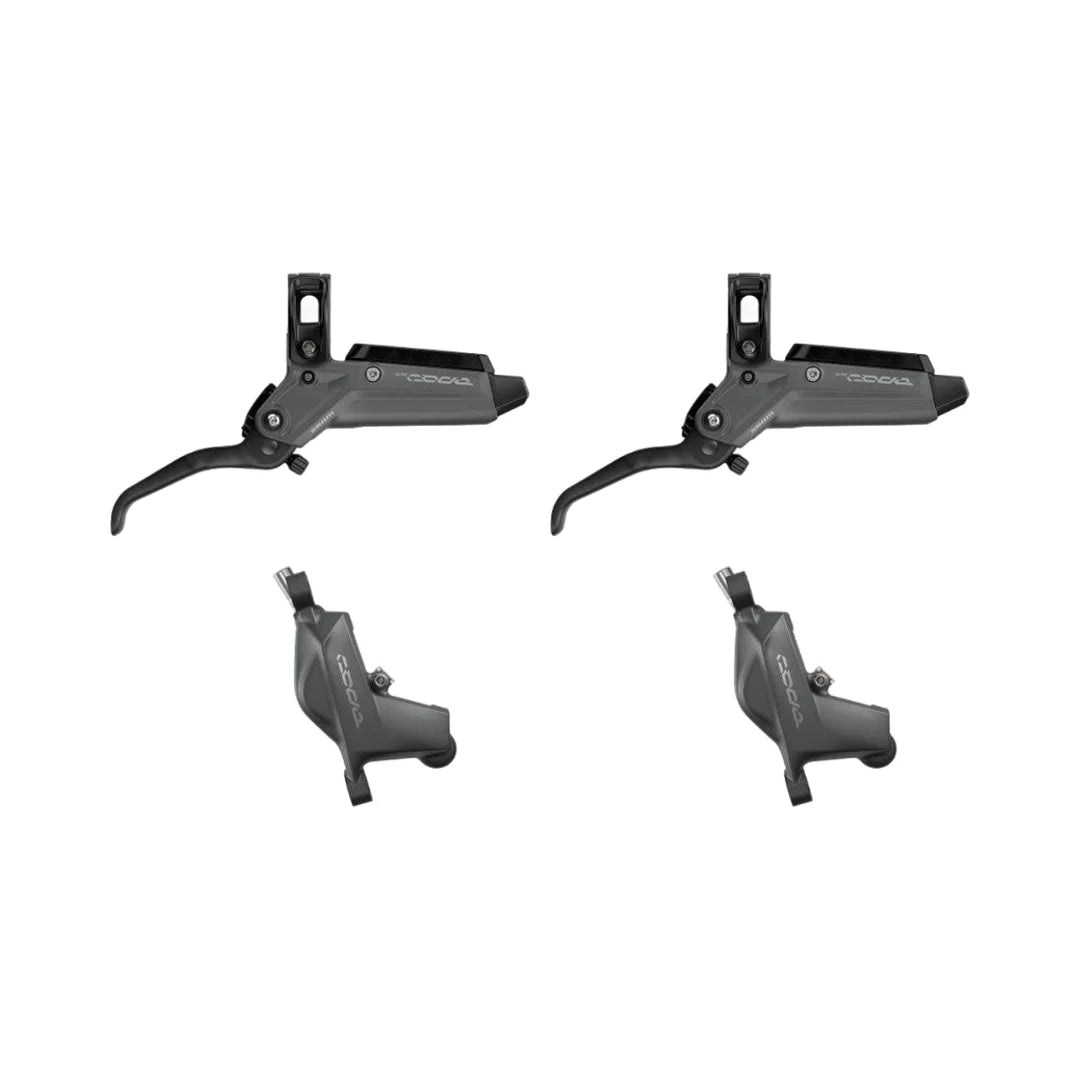 Ett par SRAM CODE BRONZE STEALTH Grey-bromsar