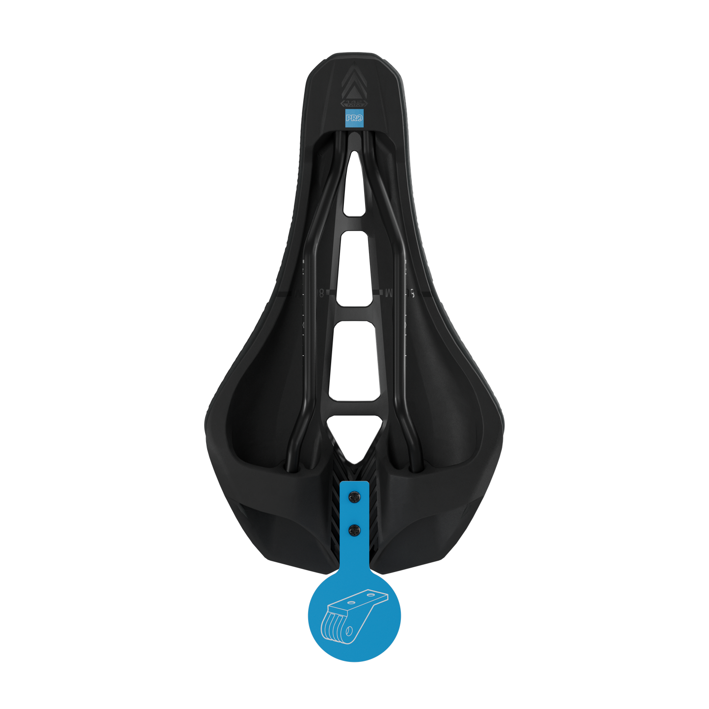 STEALTH 3D PERFORMANCE 142mm PRO Saddle Stainless steel rails Black