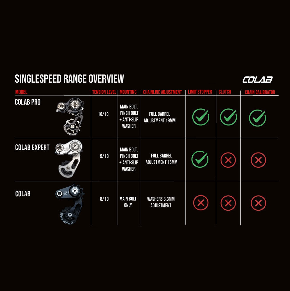 REVERSE COLAB EXPERT silver chain tensioner