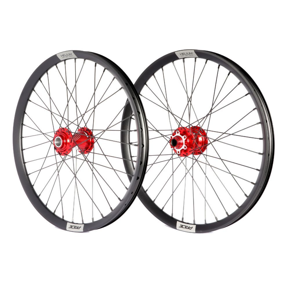 PRIDE 20" (406mm) Control V2 Disc Helium M24 Axes 20/15mm Wheel Set Red