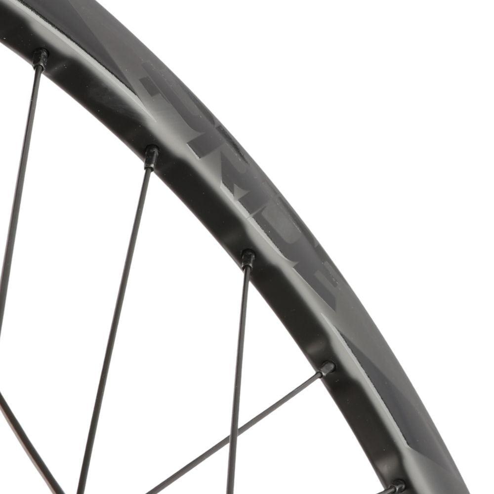 Hjulpar PRIDE 20" (451mm) Kolfiberfälg Wave Matt Svart Fusion Disc Axlar 10/10mm Svart