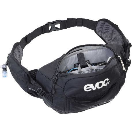 EVOC HIP PACK 3 L + 1,5 L vattenpåse Svart