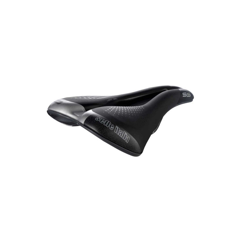Sadel SELLE ITALIA S 5 LADY SUPERFLOW L för damer, med skenor, svart