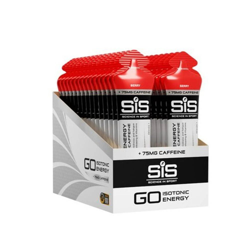SIS GO ISOTONIC ENERGY Koffein Gel (60ml) Röda bär