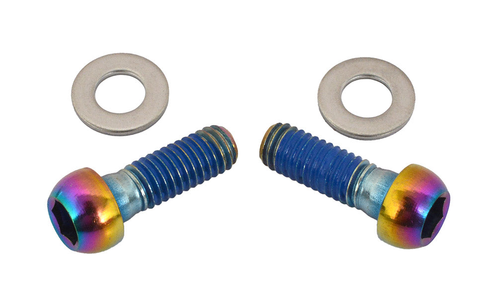 Pair of SRAM Stainless Steel Bracket Mounting Screws, Rainbow Finish #00.5318.006.005
