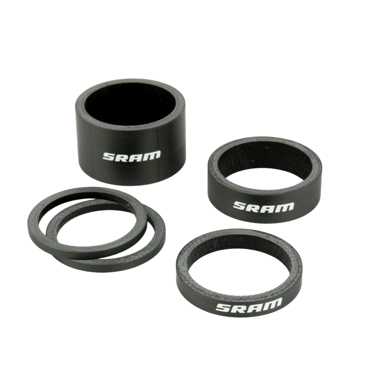 SRAM Carbon Headset Spacers Svart/Vit
