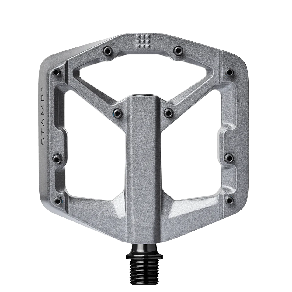 CRANKBROTHERS STAMP 3 små platta pedaler grå