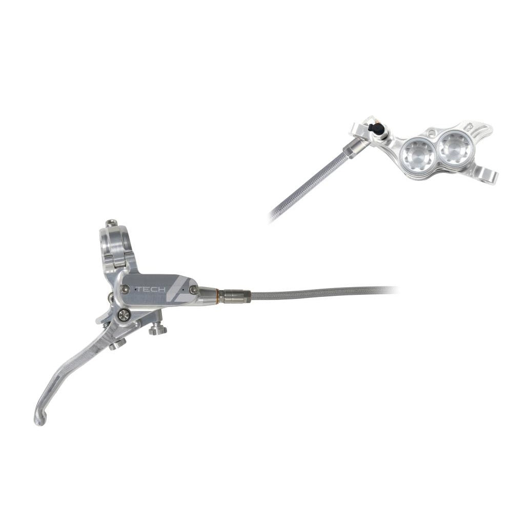 HOPE TECH 4 E4 Bakbroms Aviation Bromsslang Silver