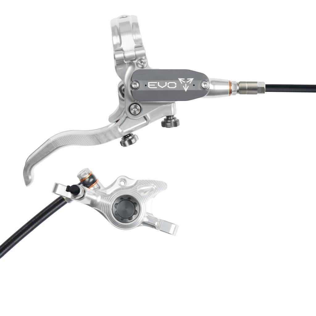HOPE TECH 4 EVO X2 PM Silver/Rök Bakbroms