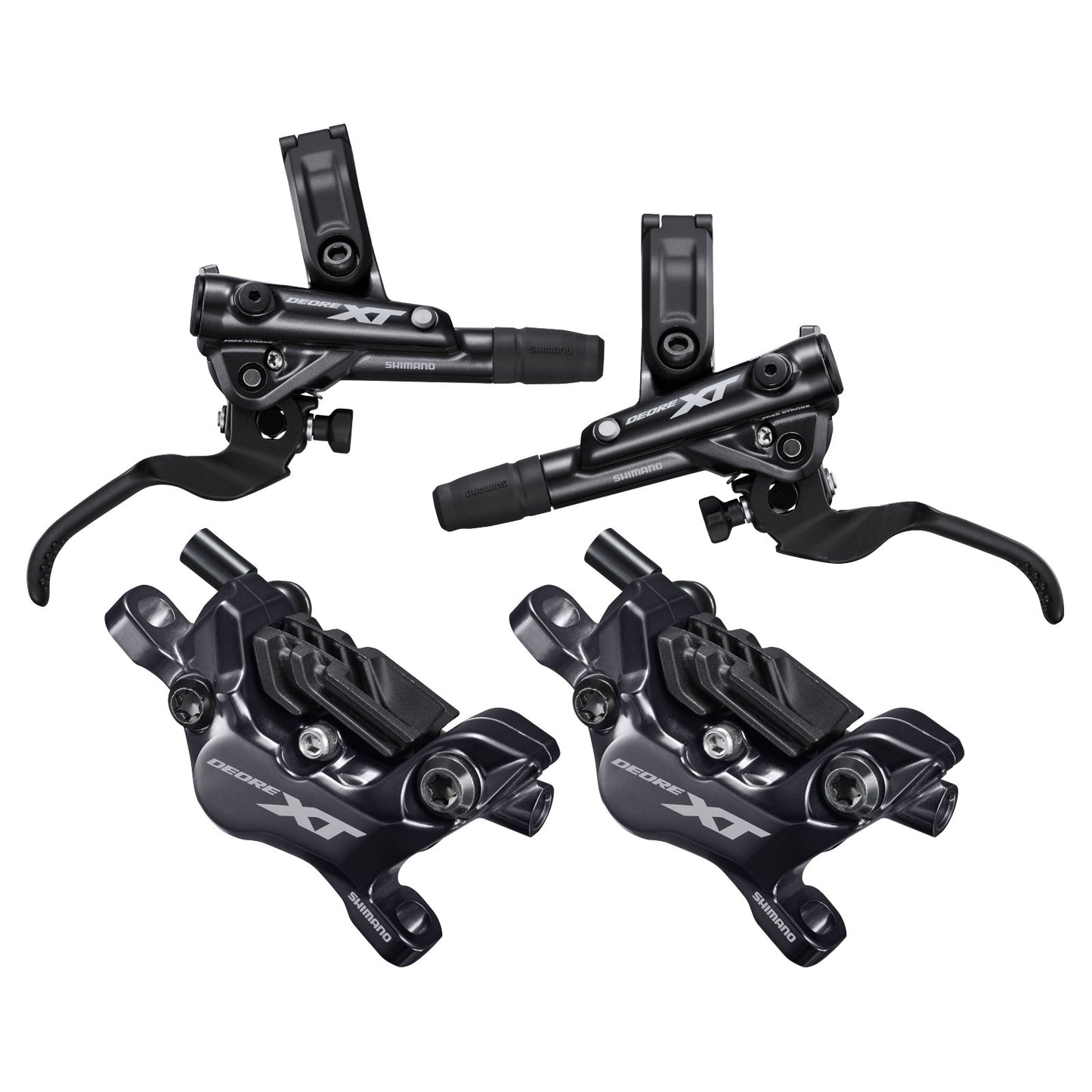 Par SHIMANO XT M8120 4 kolvar J-KIT ventilerade bromsbelägg