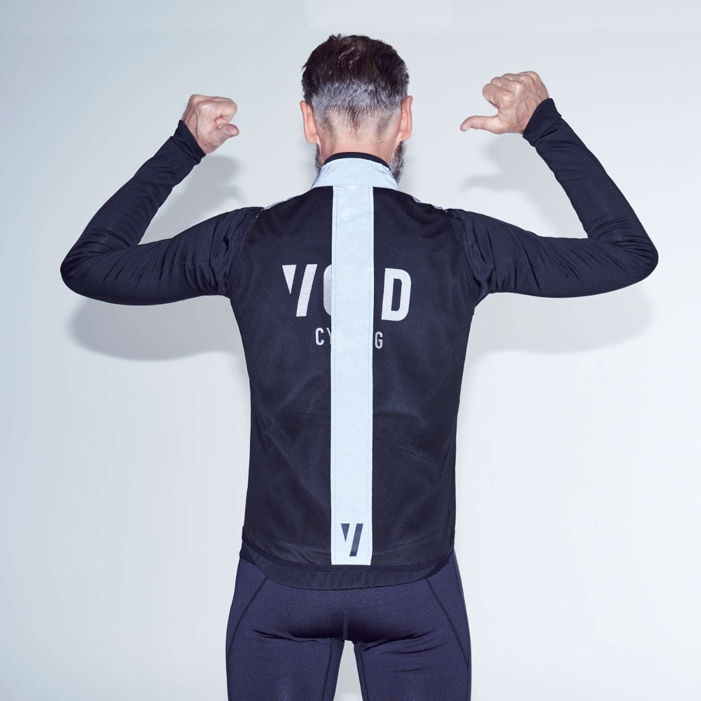 VOID REFLECTIVE Ärmlös jacka Svart