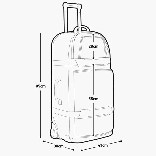 Suitcase EVOC WORLD TRAVELLER 125L Black/white