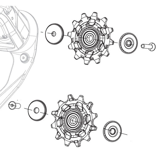 SRAM RED AXS X-Sync 12 Speed Ceramic Derailleur Gears