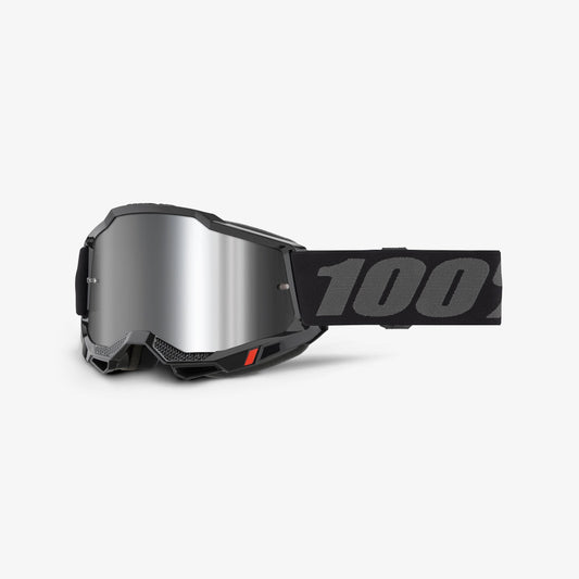 Mask 100% ACCURI 2 Svart Silver Mirror-lins
