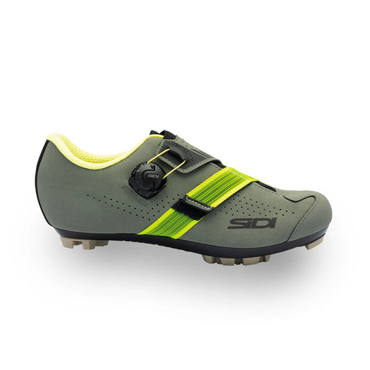 SIDI AERTIS MTB-skor Militärgrön/gul