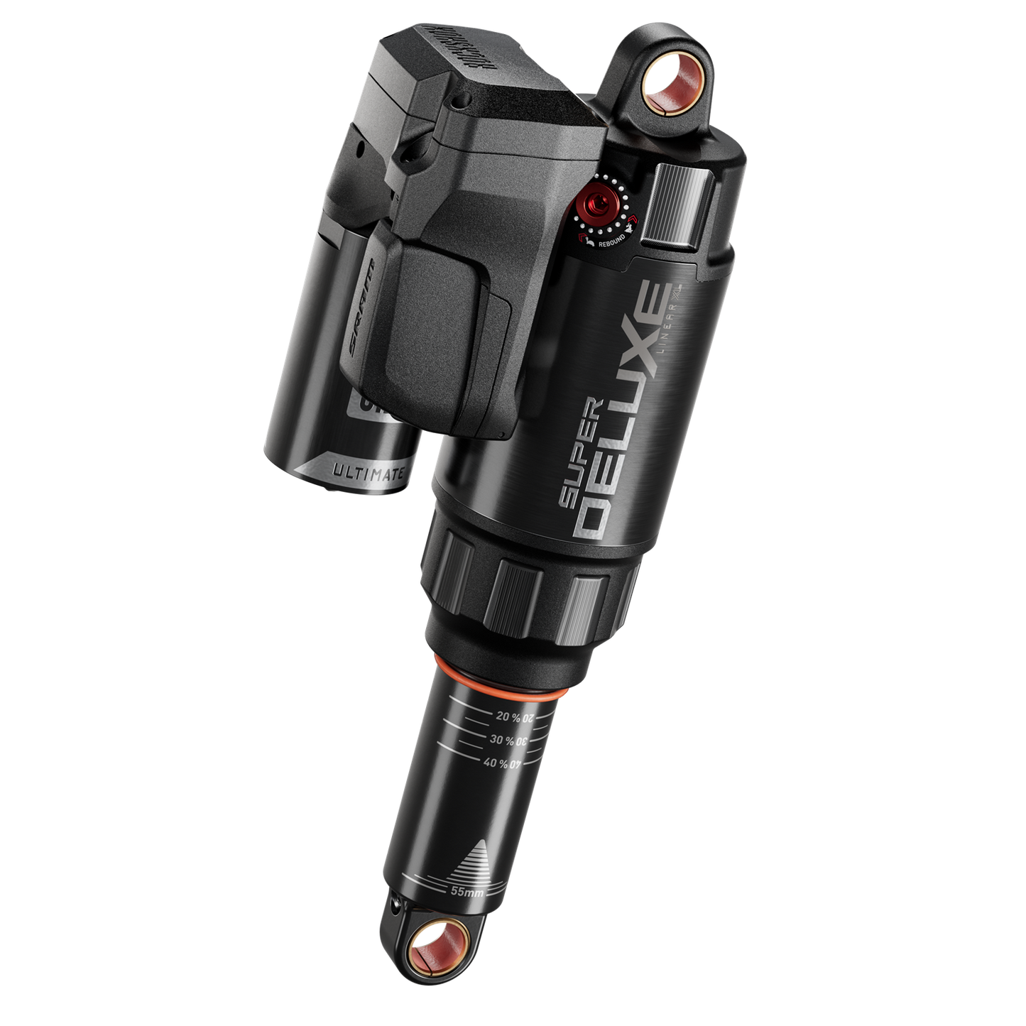 RS Super Deluxe Ultimate Flight Attendant - (230x65) LinearXLAir, TokenLoc3, Reb55/Comp37, Mid4-Lock6, HydB/O Std Std (Batteri, USB-C-laddare)-D1Trek Slash 2023+Gen6