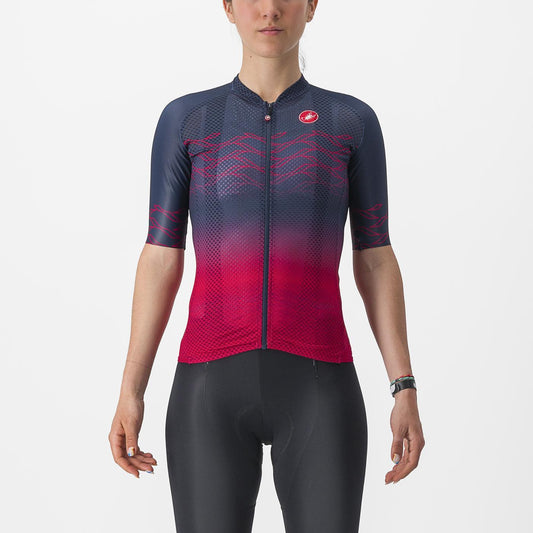 CASTELLI CLIMBER'S 2.0 Kortärmad damtröja Blå/Vit