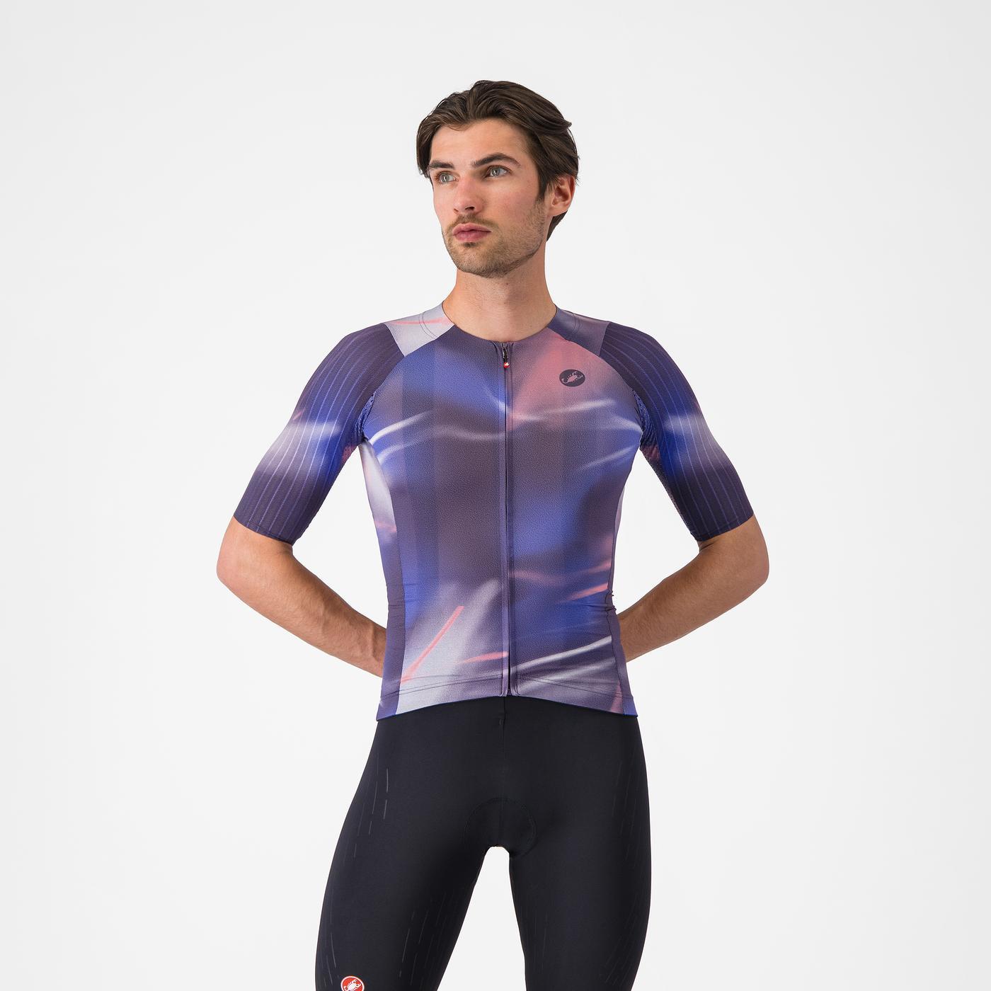 CASTELLI AERO RACE 8S Kortärmad Jersey Lila