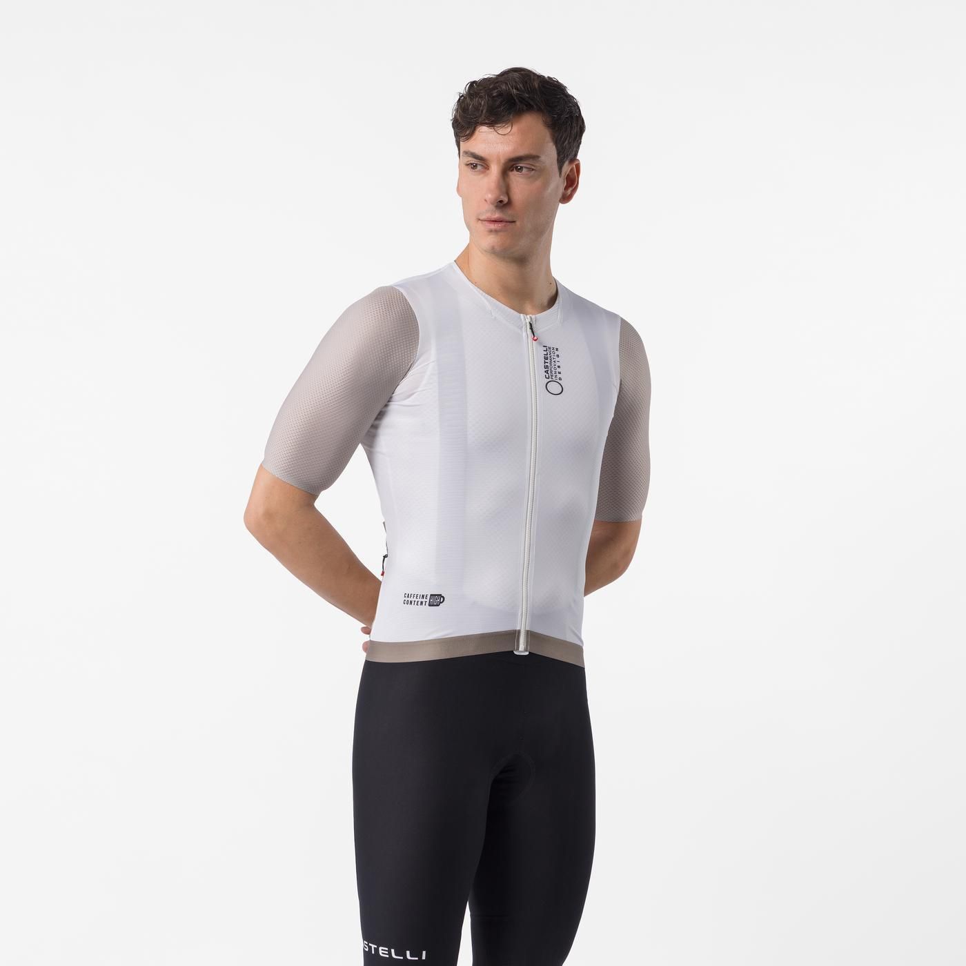 CASTELLI CORRETTO Kortärmad Elfenben/Clay Jersey