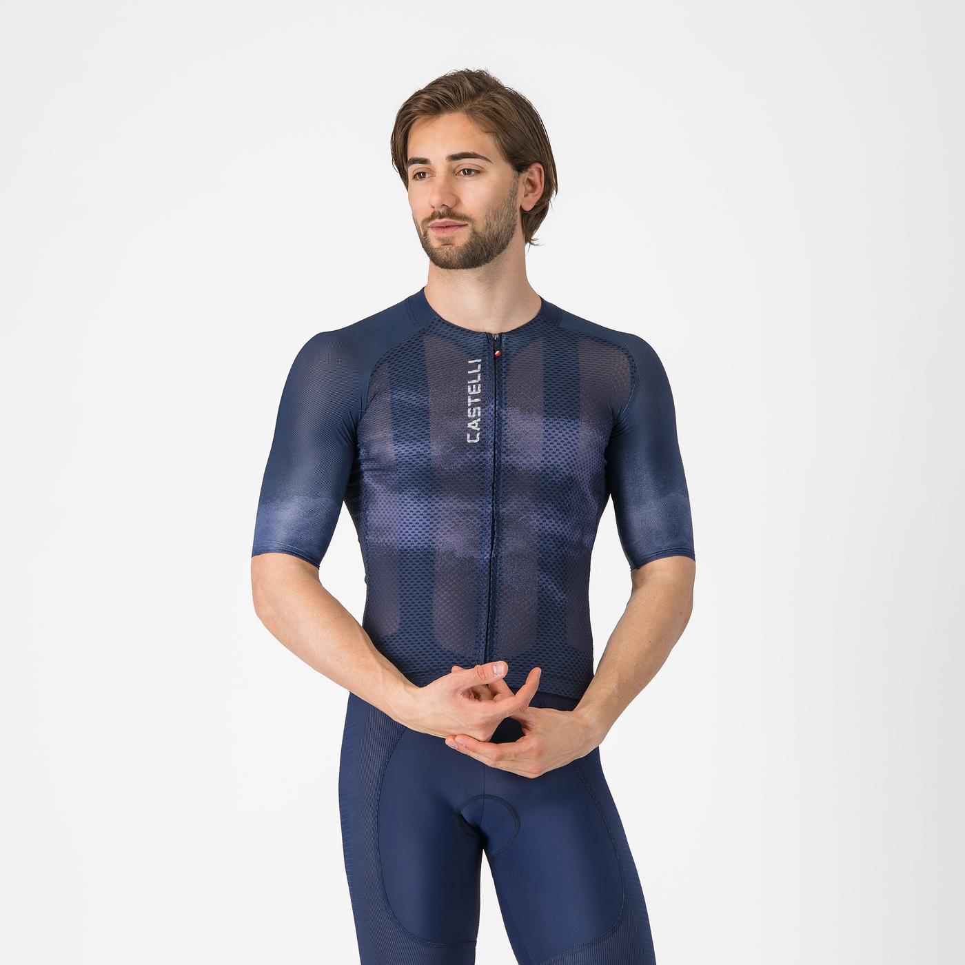 CASTELLI CLIMBER'S A/C Short Sleeve Jersey Navy