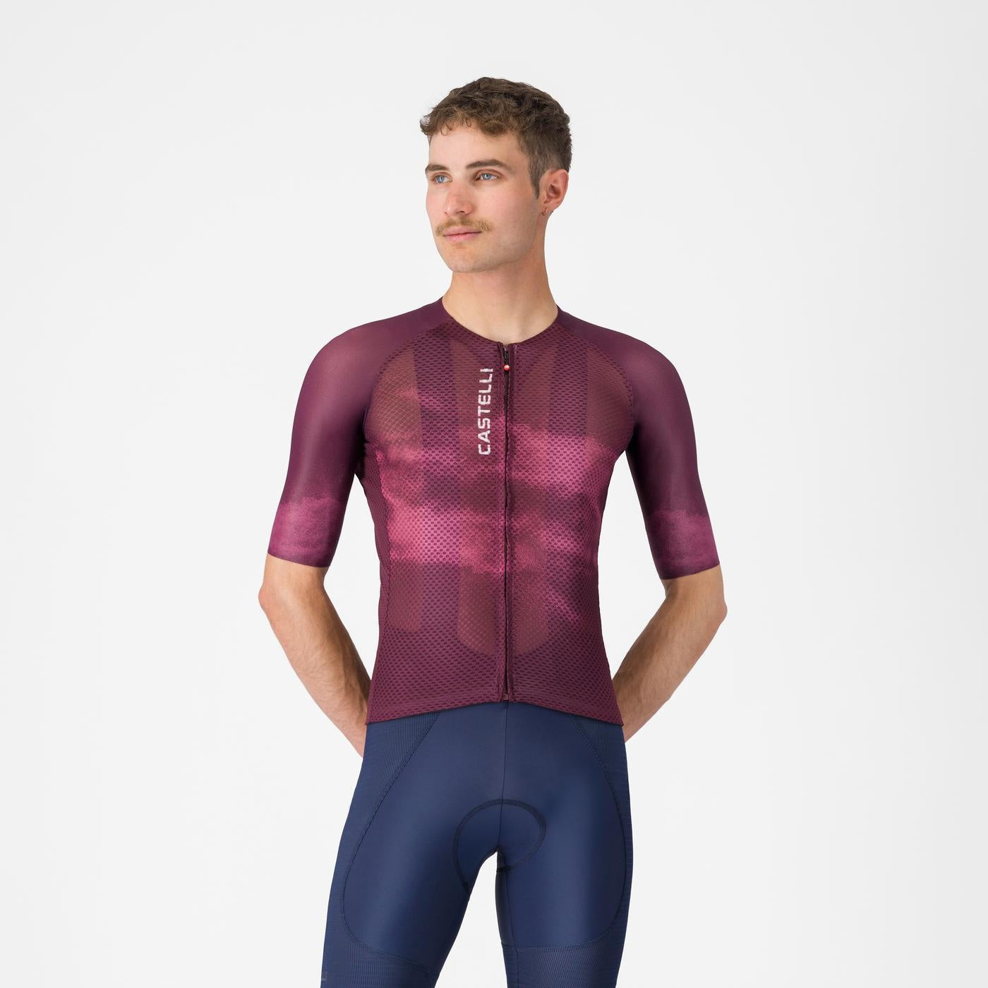 CASTELLI CLIMBER'S A/C Short Sleeve Bordeaux Jersey