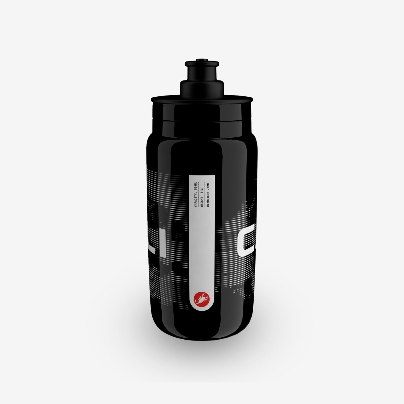 CASTELLI CLOUD vattenflaska (550 ml) Svart