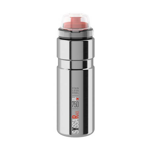 ELITE SYSSA RACE Silver Bright Steel Bottle