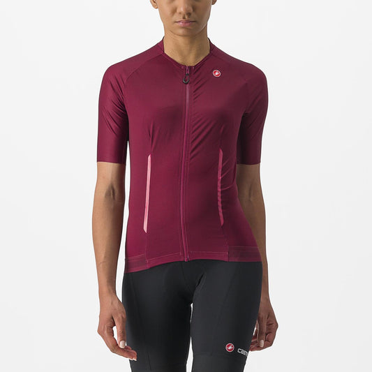 CASTELLI ENDURANCE Kortärmad Jersey Bordeaux, dam