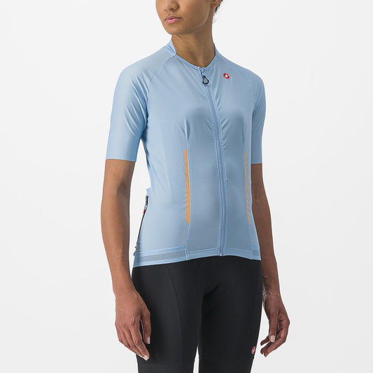 CASTELLI ENDURANCE Kortärmad damtröja Blå/Vit