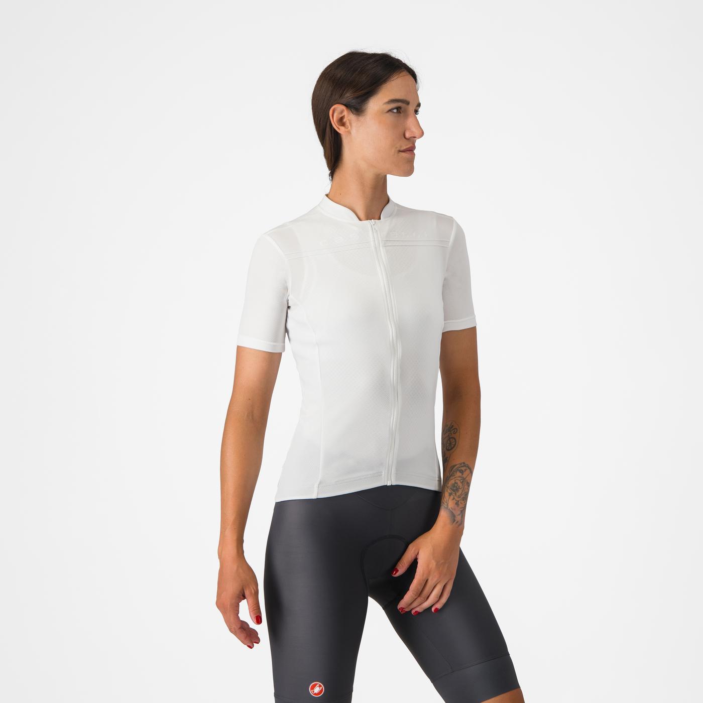 Women's CASTELLI ANIMA 4 Short Sleeve Jersey White