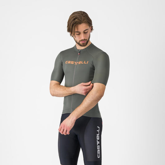 CASTELLI PROLOGO LITE Kortärmad Jersey Grå/Orange