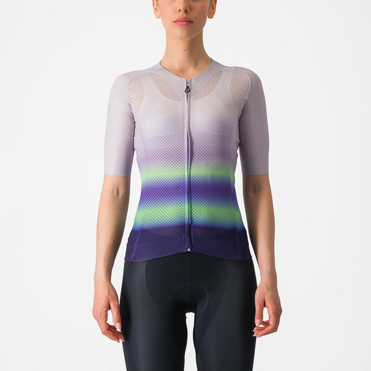 CASTELLI CLIMBER'S 4.0 W Kortärmad damtröja Lila/Grön