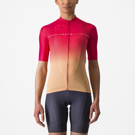 CASTELLI SALITA Kortärmad Jersey Rosa/Orange, Dam