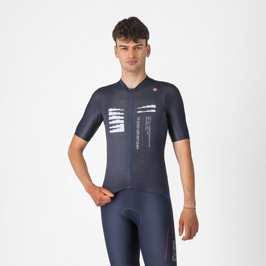 CASTELLI ESPRESSO R--A/D Kortärmad Jersey Blå